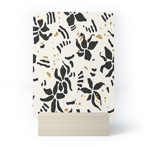 evamatise Abstract Spider Orchids Mini Art Print