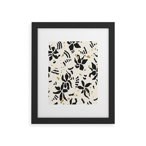 evamatise Abstract Spider Orchids Framed Art Print