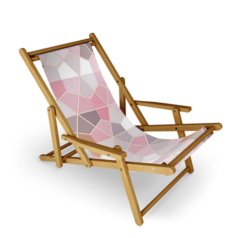 evamatise Autumn Sunset Hexagon Sling Chair