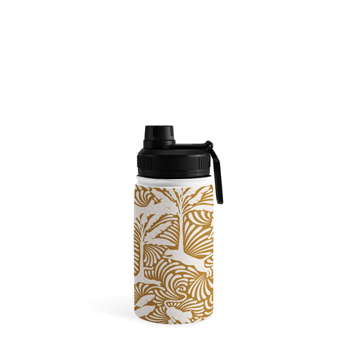 evamatise Big Cats and Palm Trees Jungle Water Bottle