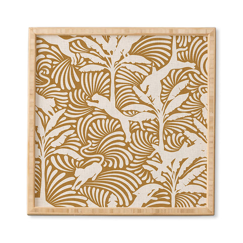 evamatise Big Cats and Palm Trees Jungle Framed Wall Art