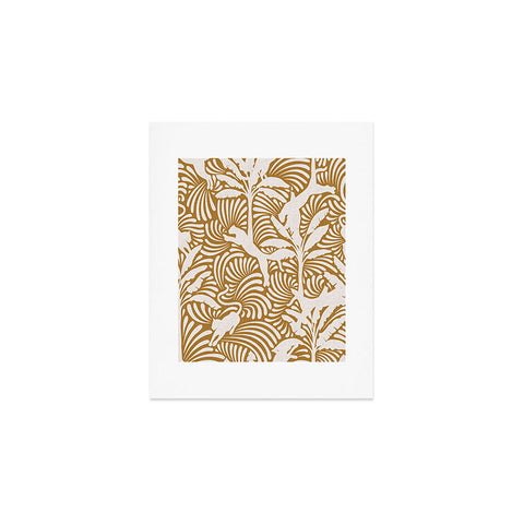 evamatise Big Cats and Palm Trees Jungle Art Print