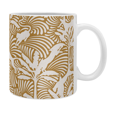 evamatise Big Cats and Palm Trees Jungle Coffee Mug