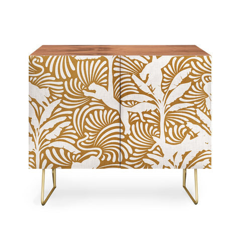 evamatise Big Cats and Palm Trees Jungle Credenza
