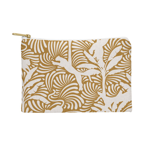 evamatise Big Cats and Palm Trees Jungle Pouch