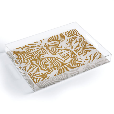 evamatise Big Cats and Palm Trees Jungle Acrylic Tray