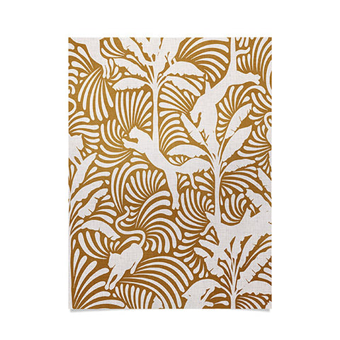 evamatise Big Cats and Palm Trees Jungle Poster