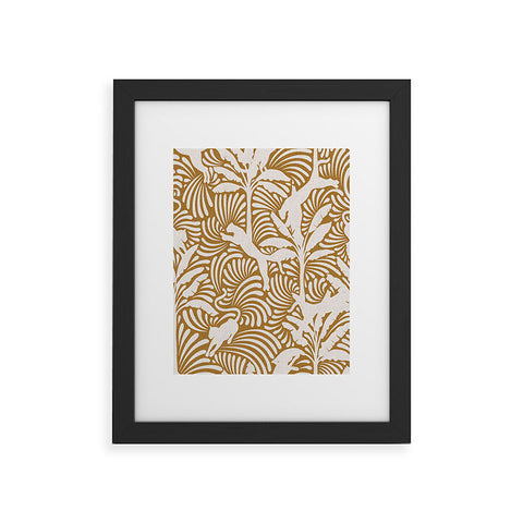evamatise Big Cats and Palm Trees Jungle Framed Art Print