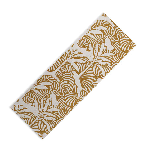 evamatise Big Cats and Palm Trees Jungle Yoga Mat