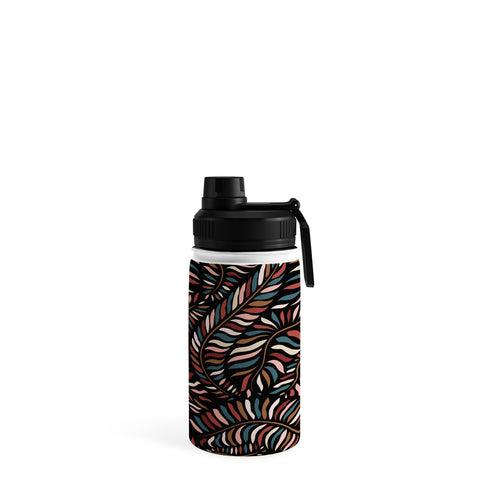 evamatise Boho Autumn Leaves Water Bottle