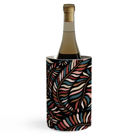 evamatise Boho Autumn Leaves Wine Chiller