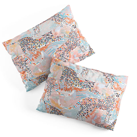evamatise Colorful Wild Cats Pillow Shams