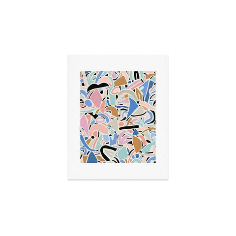 evamatise Contemporary Shapes N01 Spring Abstraction Art Print