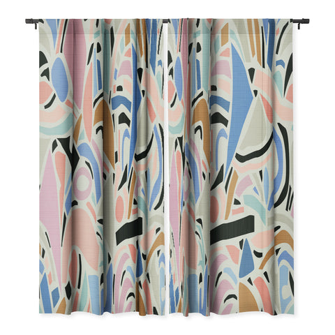 evamatise Contemporary Shapes N01 Spring Abstraction Blackout Non Repeat