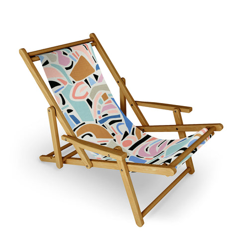 evamatise Contemporary Shapes N01 Spring Abstraction Sling Chair