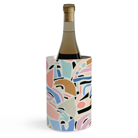 evamatise Contemporary Shapes N01 Spring Abstraction Wine Chiller