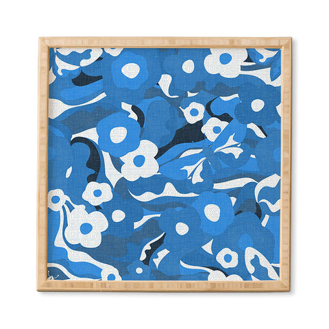 evamatise Flowers and Butterflies Hippie Framed Wall Art