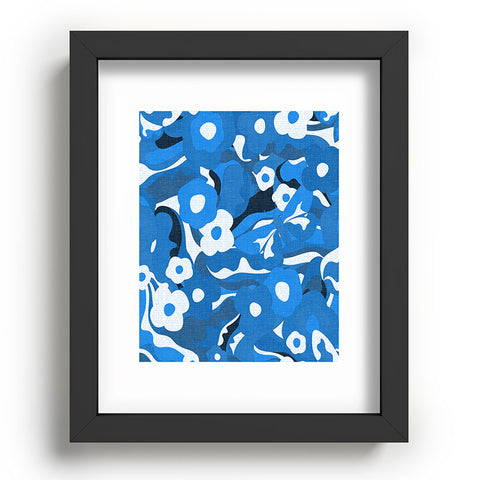 evamatise Flowers and Butterflies Hippie Recessed Framing Rectangle