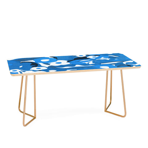 evamatise Flowers and Butterflies Hippie Coffee Table