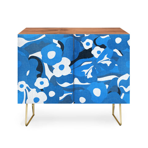 evamatise Flowers and Butterflies Hippie Credenza