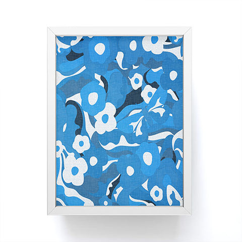 evamatise Flowers and Butterflies Hippie Framed Mini Art Print