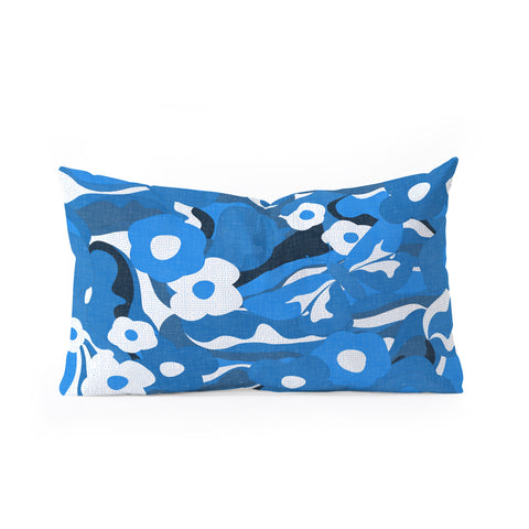 evamatise Flowers and Butterflies Hippie Oblong Throw Pillow