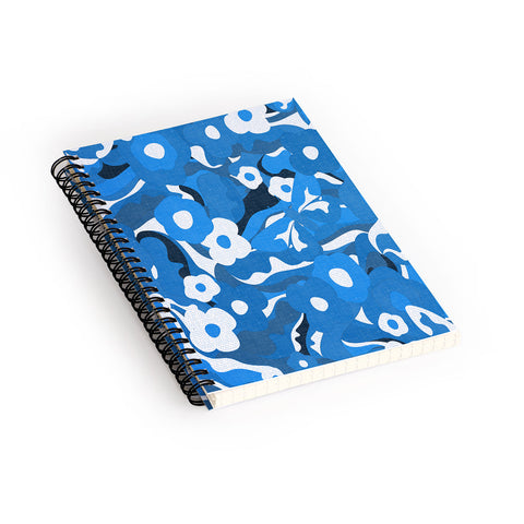 evamatise Flowers and Butterflies Hippie Spiral Notebook