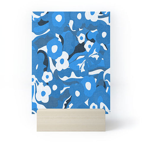 evamatise Flowers and Butterflies Hippie Mini Art Print