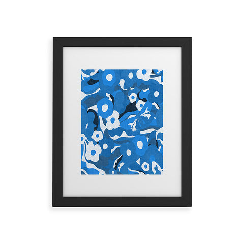 evamatise Flowers and Butterflies Hippie Framed Art Print