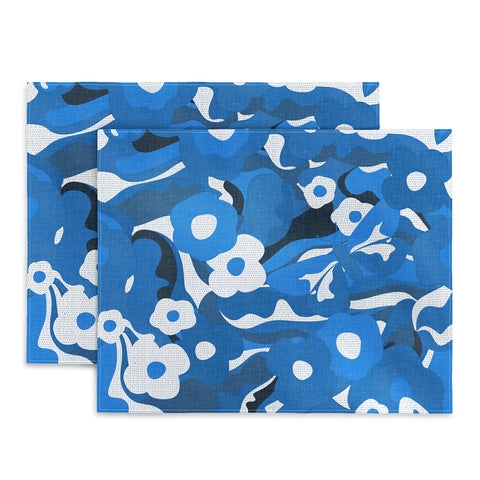 evamatise Flowers and Butterflies Hippie Placemat