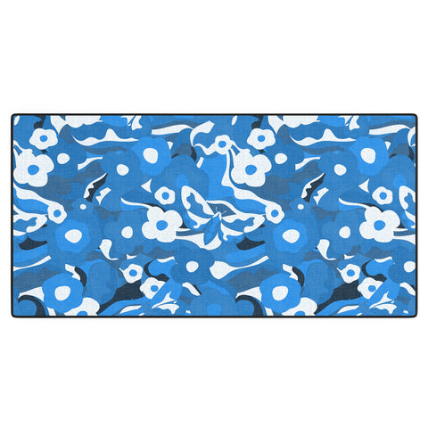 evamatise Flowers and Butterflies Hippie Desk Mat