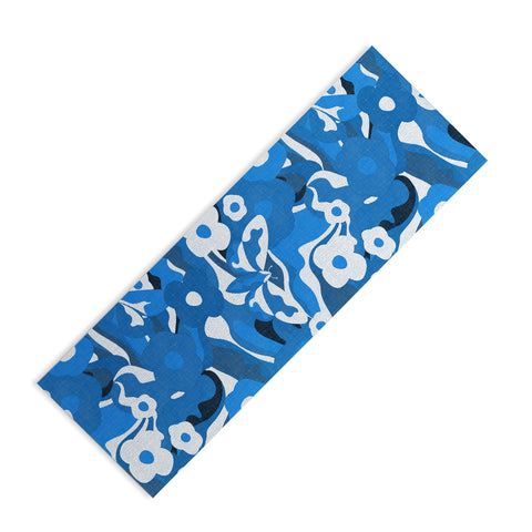 evamatise Flowers and Butterflies Hippie Yoga Mat