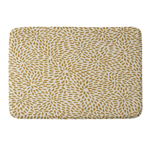 evamatise Golden Organic Seeds Memory Foam Bath Mat