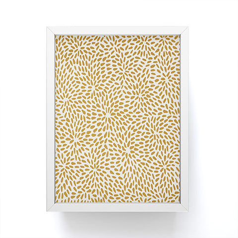 evamatise Golden Organic Seeds Framed Mini Art Print