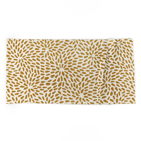 evamatise Golden Organic Seeds Beach Towel