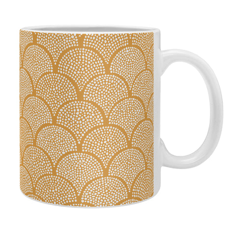 evamatise Japanese Fish Scales Golden Coffee Mug
