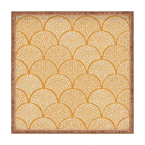 evamatise Japanese Fish Scales Golden Square Tray