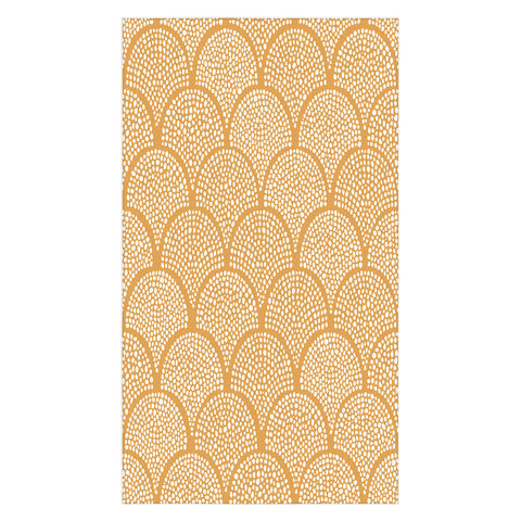 evamatise Japanese Fish Scales Golden Tablecloth