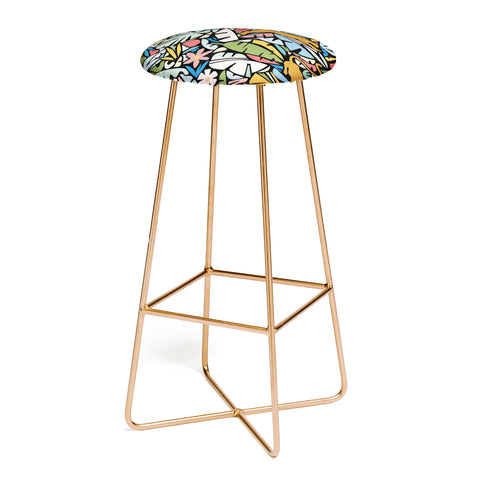 evamatise Joyful Jungle Maximalist Mode Bar Stool