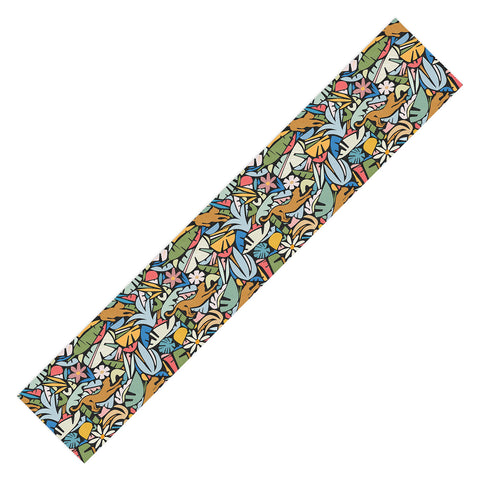 evamatise Joyful Jungle Maximalist Mode Table Runner