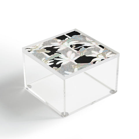 evamatise Leopards and Palms Rainbow Acrylic Box