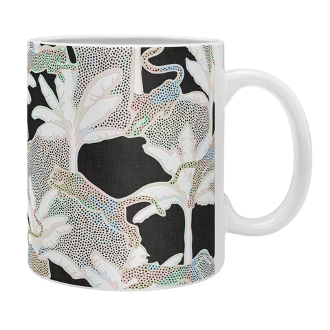 evamatise Leopards and Palms Rainbow Coffee Mug