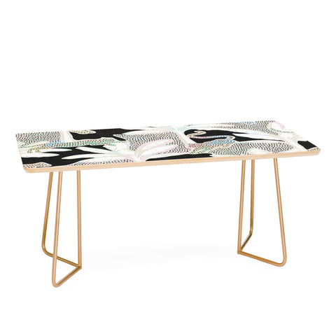 evamatise Leopards and Palms Rainbow Coffee Table