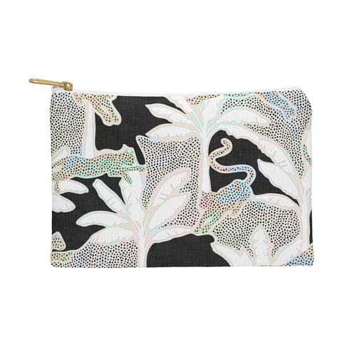 evamatise Leopards and Palms Rainbow Pouch