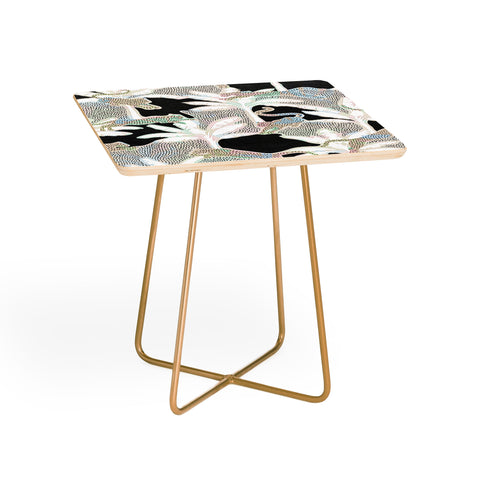 evamatise Leopards and Palms Rainbow Side Table