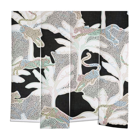 evamatise Leopards and Palms Rainbow Wall Mural