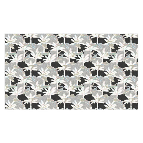 evamatise Leopards and Palms Rainbow Tablecloth