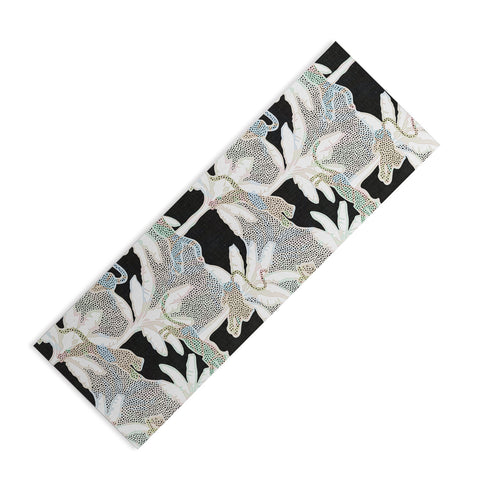 evamatise Leopards and Palms Rainbow Yoga Mat