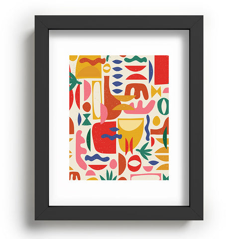 evamatise Mid Century Summer Abstraction Recessed Framing Rectangle