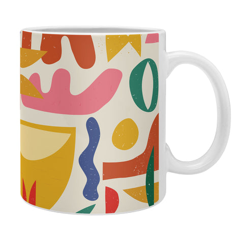 evamatise Mid Century Summer Abstraction Coffee Mug